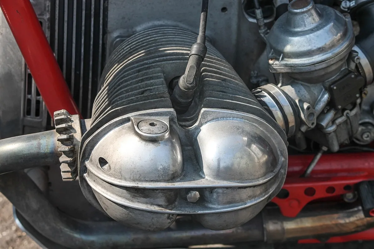 engine, motorcycle, boxer, boxer engine, bmw, ignition, ignition cable, metal, machine, technology, vehicle, silver, glittering, sports, freedom, close up, deta