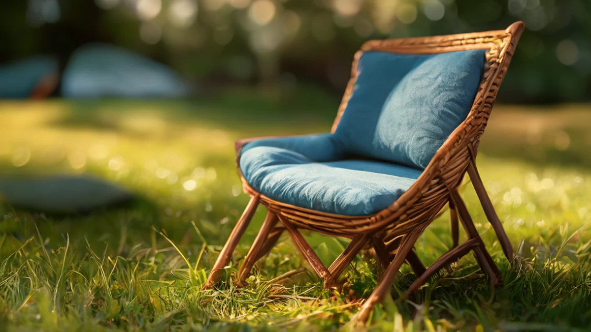 Silla de acampar con diseño plegable, almohada cómoda, marco resistente.